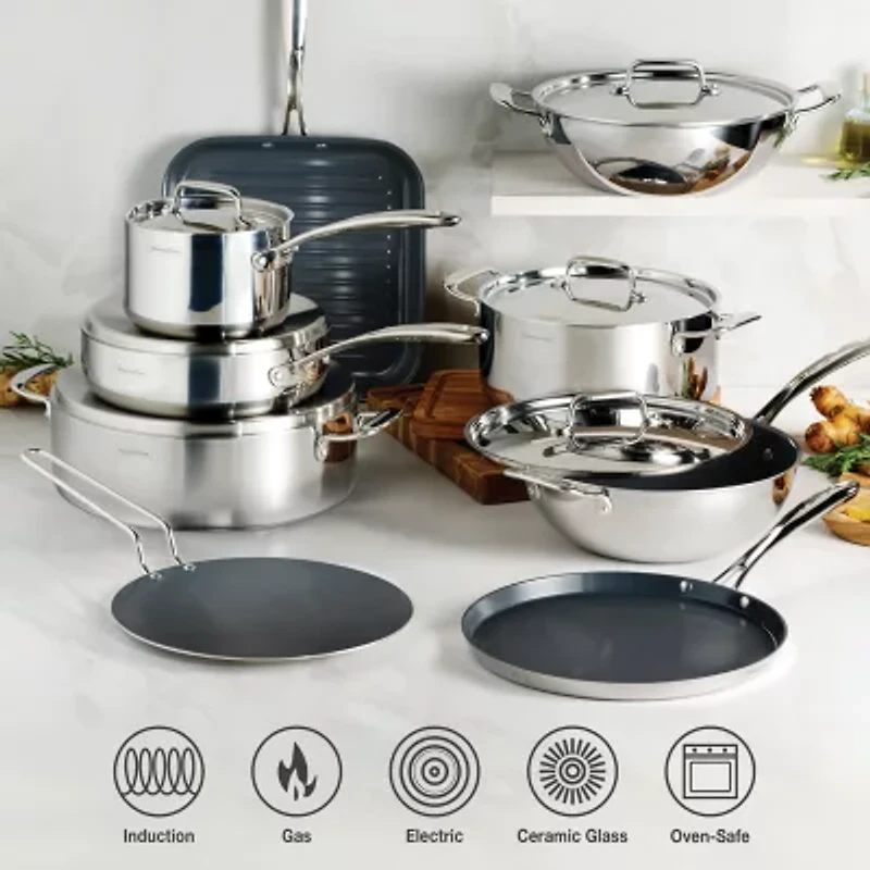 Tramontina Utsava Stainless Steel 5-qt. Covered Casserole