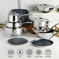 Tramontina Utsava Stainless Steel 5-qt. Covered Casserole