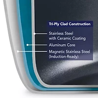 Tramontina Utsava Stainless Steel 3.25-qt. Covered Casserole