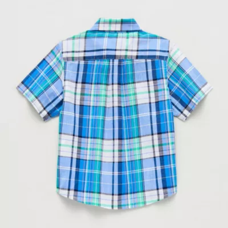 U.S. Polo Assn. Toddler Boys Short Sleeve Regular Fit Button-Down Shirt