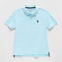 U.S. Polo Assn. Little & Big Kid Boys Short Sleeve Regular Fit Embroidered Shirt