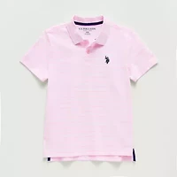 U.S. Polo Assn. Little & Big Kid Boys Short Sleeve Regular Fit Embroidered Shirt