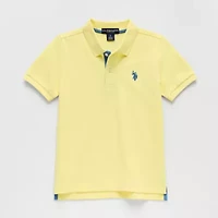 U.S. Polo Assn. Little & Big Kid Boys Short Sleeve Regular Fit Embroidered Shirt
