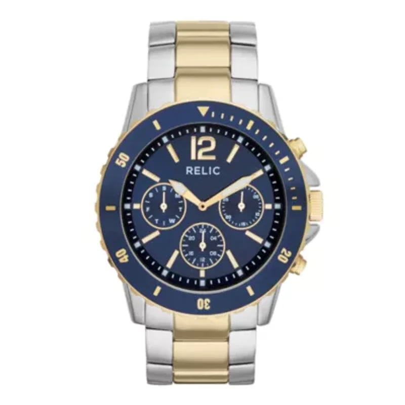 Relic® Mens Two-Tone Sport Watch ZR15772