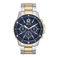 Relic® Mens Two-Tone Sport Watch ZR15772