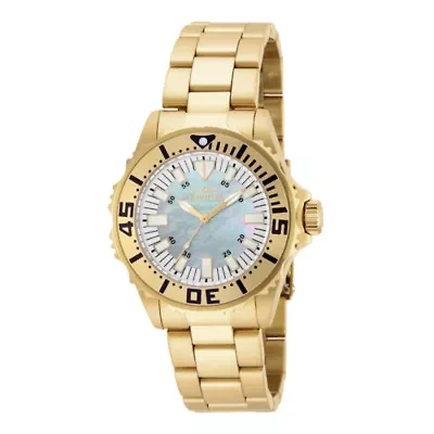 Invicta® Pro Diver Womens Gold-Tone Bracelet Sport Watch 17698