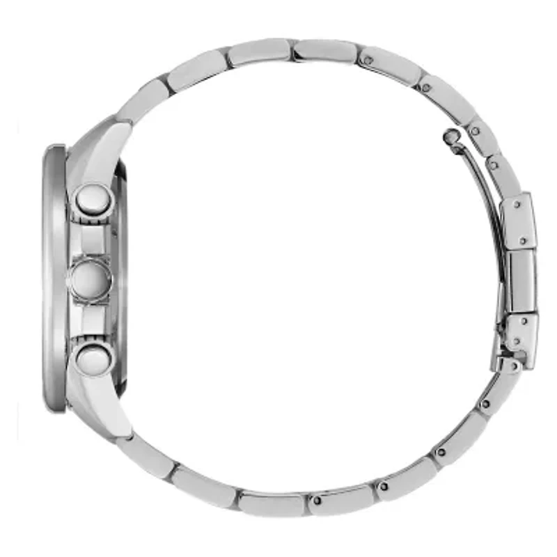Citizen Pcat Mens Chronograph Atomic Time Silver Tone Stainless Steel Bracelet Watch - Cb5880-54l