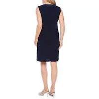 R & M Richards 3/4 Sleeve Jacket Dress with Removable Necklace