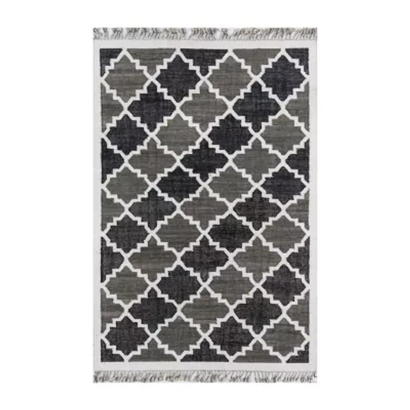 Novogratz Greyback Geometric Indoor Rectangular Accent Rug