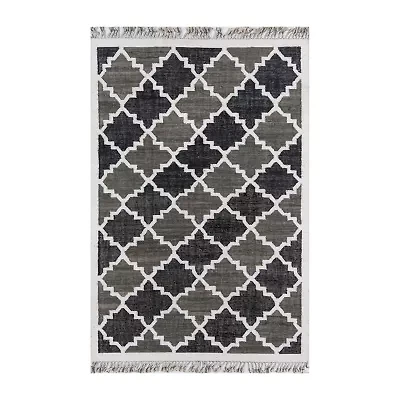 Novogratz Greyback Geometric Indoor Rectangular Accent Rug