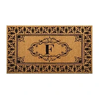 nuLoom Novelty Monogrammed Coir Outdoor Doormat 2'6"X4'