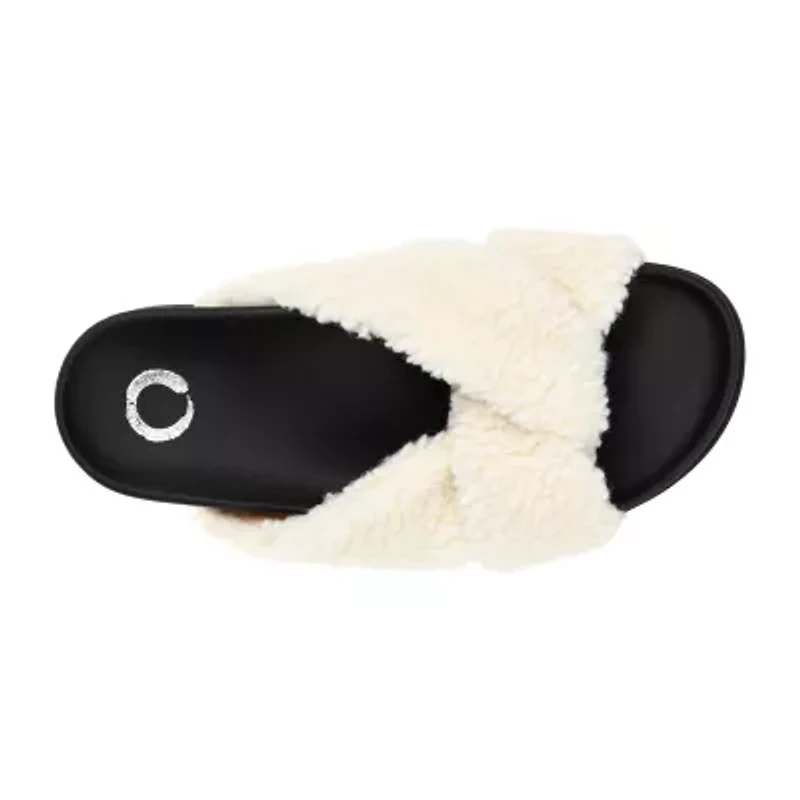 Journee Collection Jc Dalynnda Womens Slip-On Slippers