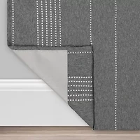 Eclipse Ronneby Stripe Grommet Top Blackout Single Curtain Panel