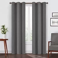 Eclipse Ronneby Stripe Grommet Top Blackout Single Curtain Panel