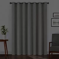 Eclipse Ronneby Stripe Grommet Top Blackout Single Curtain Panel
