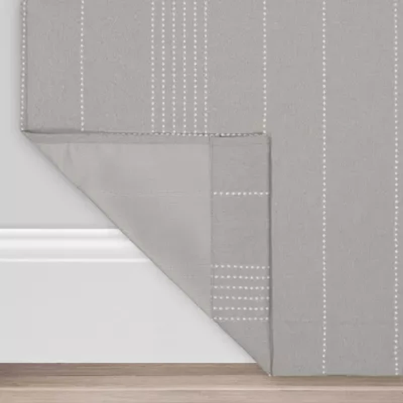Eclipse Ronneby Stripe Grommet Top Blackout Single Curtain Panel