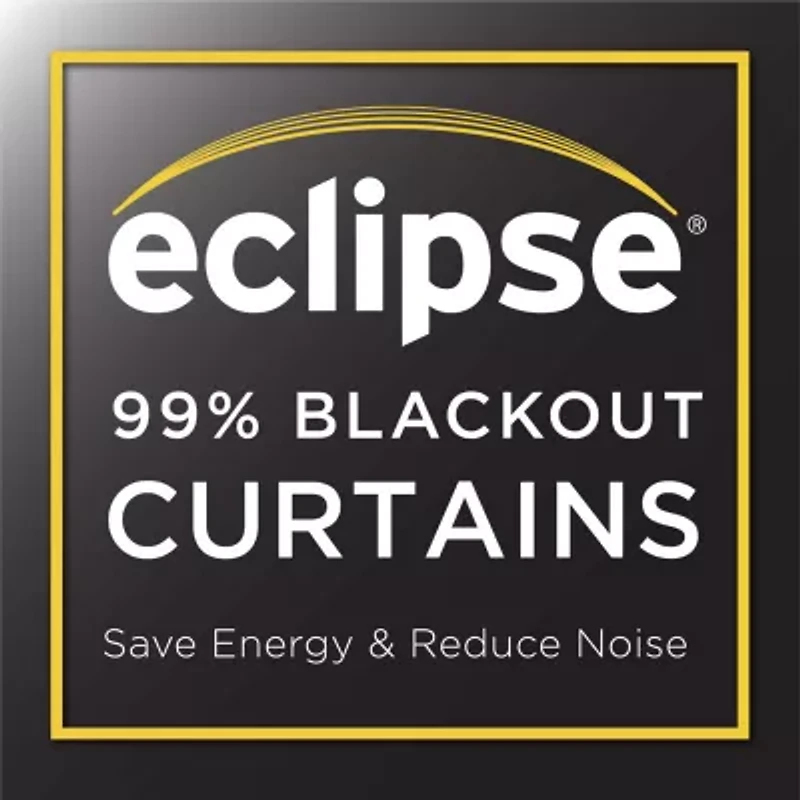 Eclipse Ronneby Stripe Grommet Top Blackout Single Curtain Panel