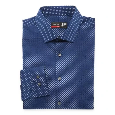 J. Ferrar Slim Ultra Comfort Mens Slim Fit Easy Care Stretch Fabric Long Sleeve Dress Shirt