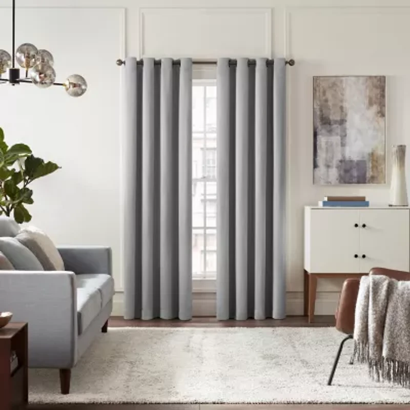 Eclipse Hayward Grommet Top Energy Saving Blackout Single Curtain Panel