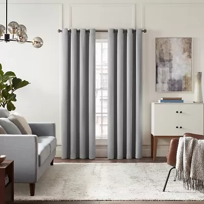Eclipse Hayward Grommet Top Energy Saving Blackout Single Curtain Panel
