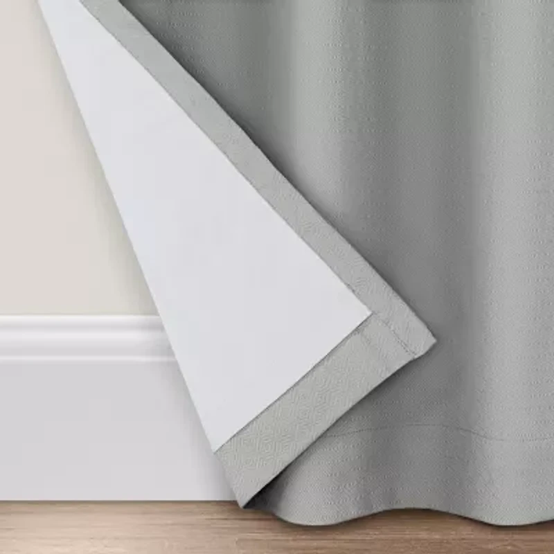 Eclipse Hayward Grommet Top Energy Saving Blackout Single Curtain Panel