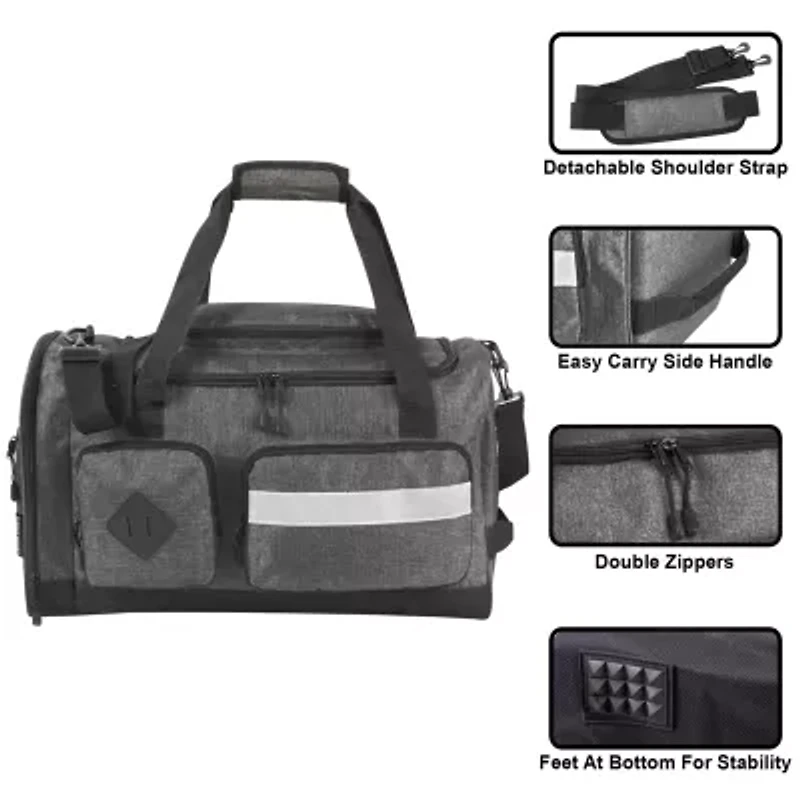 Summit Ridge 20" Cargo Duffel Bag With Reflective Strip