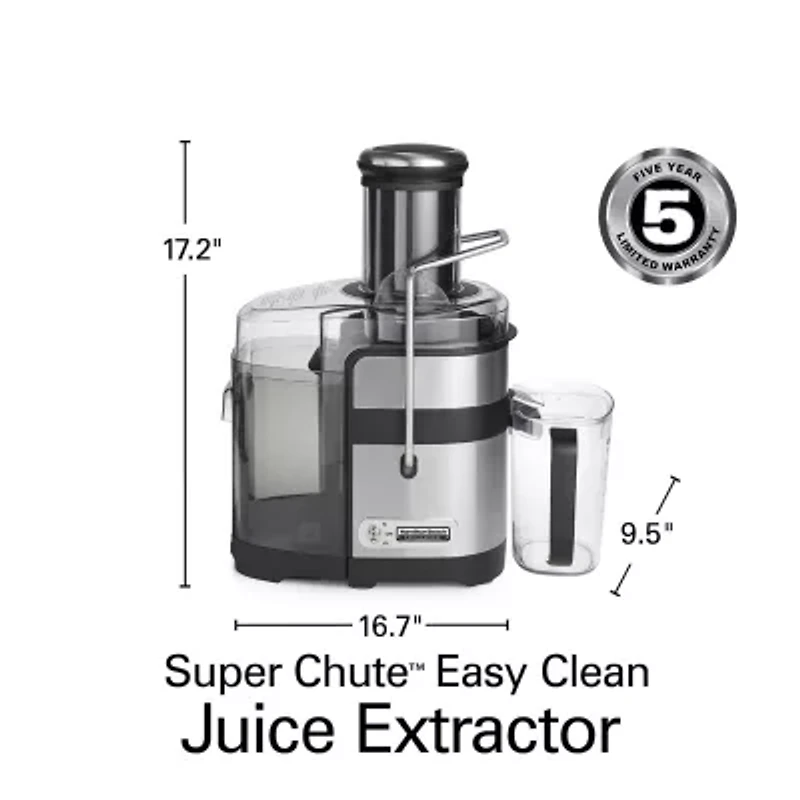 Hamilton Beach Professional Super Chute Easy Clean Juice Extractor