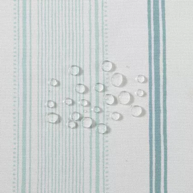 Laura Ashley Easy Care Tablecloth - Teal Stripe