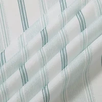 Laura Ashley Easy Care Tablecloth - Teal Stripe