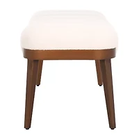 Maila Velvet Wooden Bench