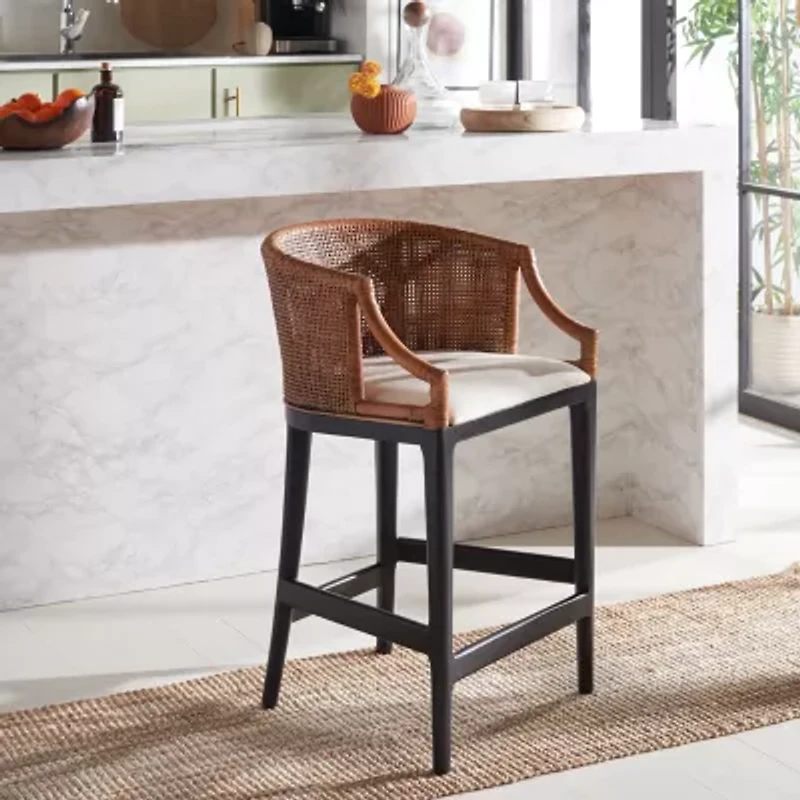 Safavieh Brando Counter Height Upholstered Bar Stool