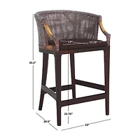 Brando Counter Height Upholstered Bar Stool