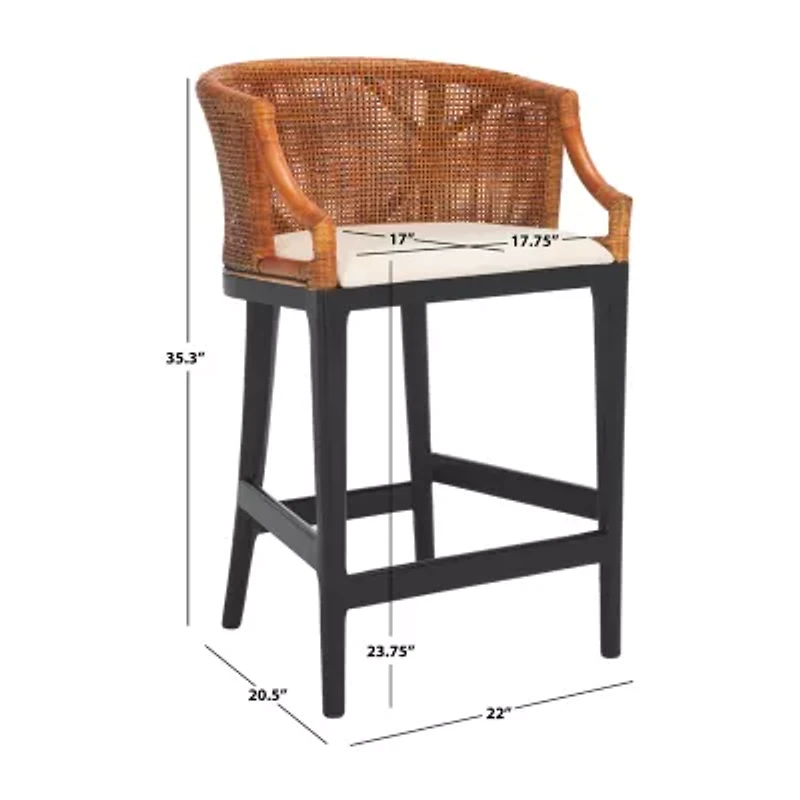 Safavieh Brando Counter Height Upholstered Bar Stool