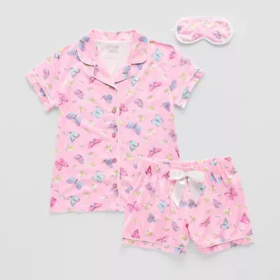 Sleep On It Little & Big Kid Girls Short Sleeve 2-pc. Pajama Sets