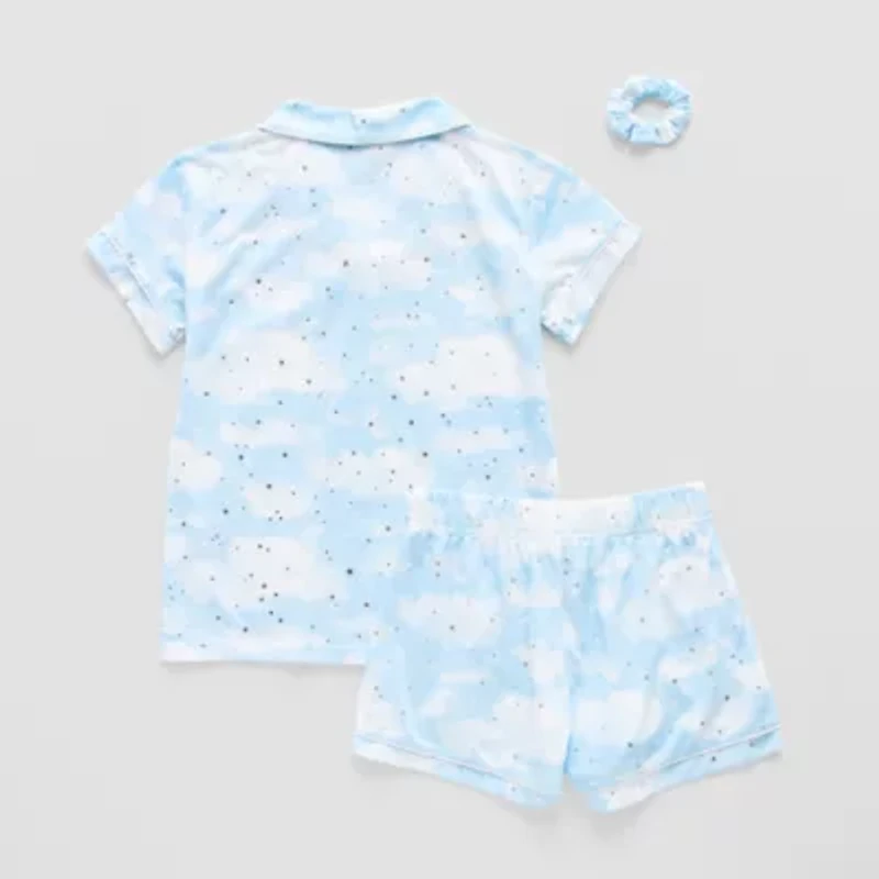 Sleep On It Little & Big Kid Girls Short Sleeve 2-pc. Pajama Sets