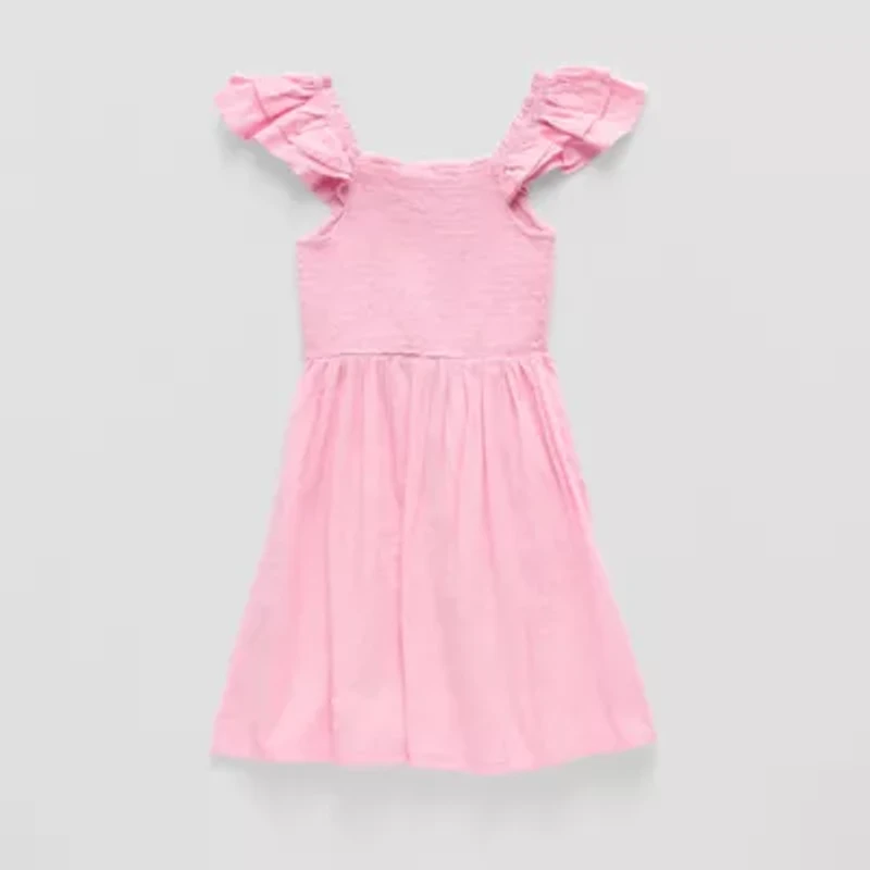 Thereabouts Little & Big Kid Girls Short Sleeve A-Line Dress