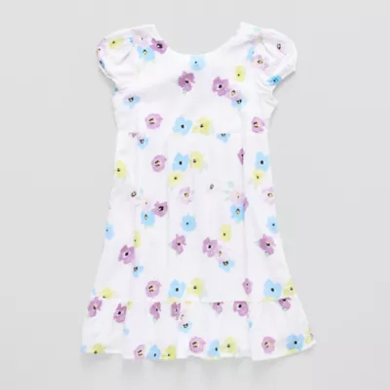 Thereabouts Little & Big Kid Girls Short Sleeve A-Line Dress