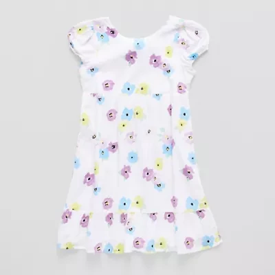 Thereabouts Little & Big Kid Girls Short Sleeve A-Line Dress