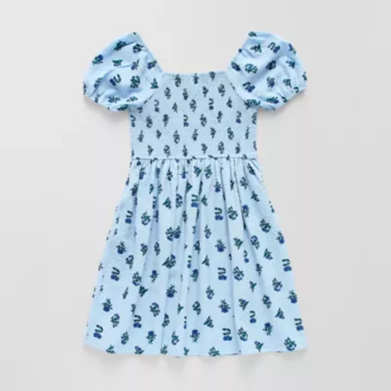Thereabouts Little & Big Kid Girls Short Sleeve A-Line Dress