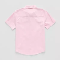 Thereabouts Little & Big Kid Boys Short Sleeve Regular Fit Button-Down Shirt