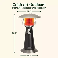 Cuisinart Outdoor Portable Tabletop Patio Heater