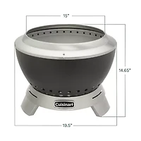 Cuisinart Outdoor 19.5” Cleanburn Smokeless Fire Pit