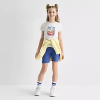 Thereabouts Little & Big Kid Girls Crew Neck Short Sleeve Classic Fit Graphic T-Shirt