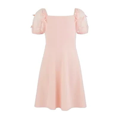 Speechless Big Kid Girls Short Sleeve A-Line Dress