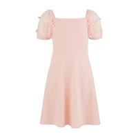 Speechless Big Kid Girls Short Sleeve A-Line Dress