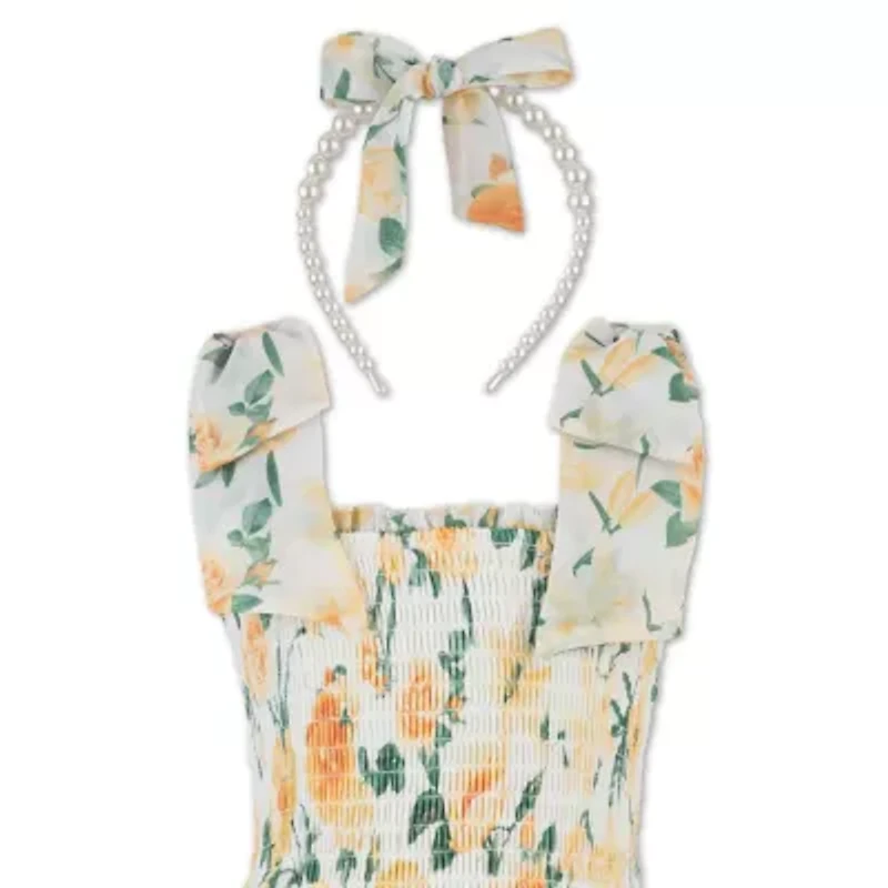 Speechless Big Kid Girls Sleeveless Floral Maxi Dress