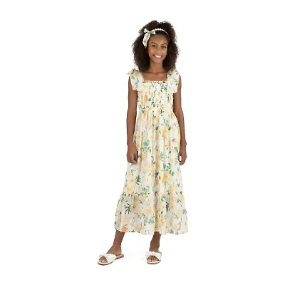 Speechless Big Kid Girls Sleeveless Floral Maxi Dress