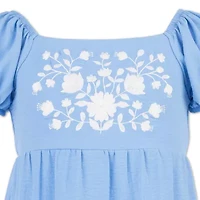 Speechless Big Kid Girls Short Sleeve Puffed A-Line Dress