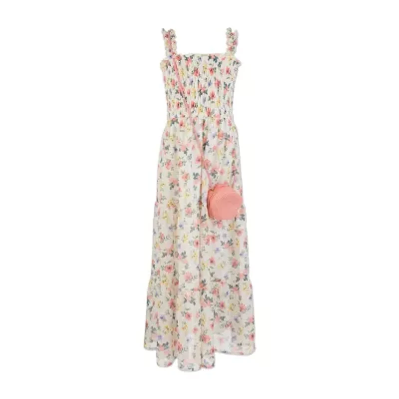 Speechless Big Kid Girls Floral Maxi Dress