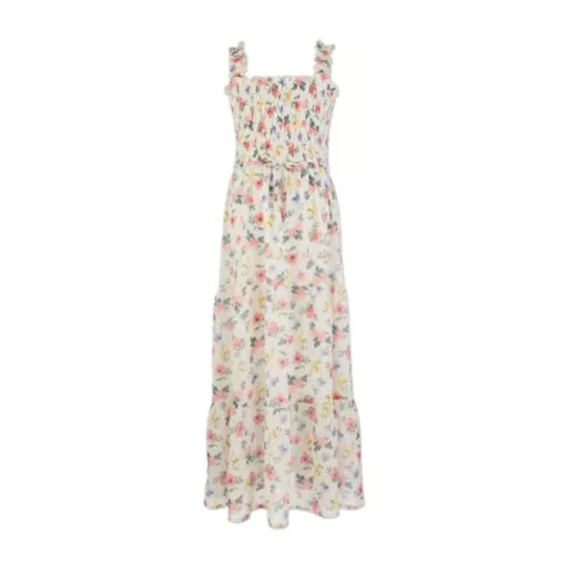 Speechless Big Kid Girls Floral Maxi Dress